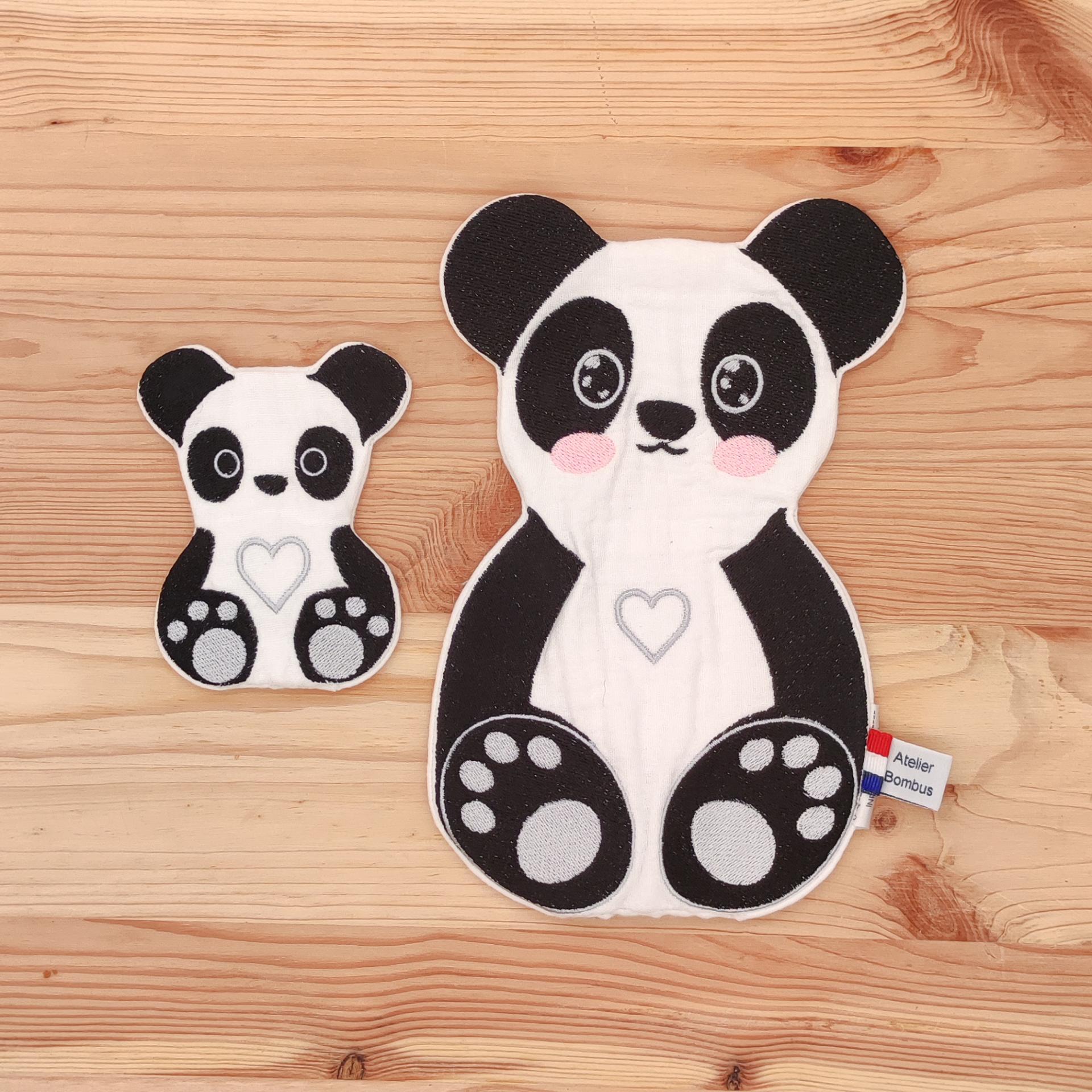 Faites confiance à notre grand doudou d'aide à la séparation Noah le Panda et son petit pour rendre les moments de séparation moins difficiles pour votre enfant.