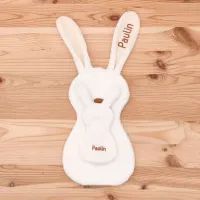 La solution contre l'angoisse de la séparation : le doudou d'aide à la séparation Paulin le Lapin - Doudou Lapin - Atelier Bombus