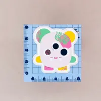 Sticker Grizzle personnage complet – Monstrodoux rose et vert