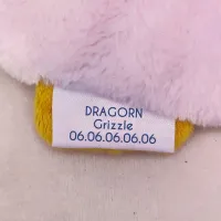Étiquette personnalisée Grizzle - doudou avec nom prénom et téléphone