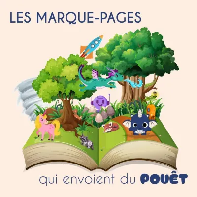 Les marque-pages Bleu Dragorn, originaux, décalés et artisanaux. Des marque-pages dignes des plus grands signopaginophiles.