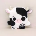 Meuulky le doudou collector Fluffonin debout – doudou vache noir et blanc fait main dès la naissance