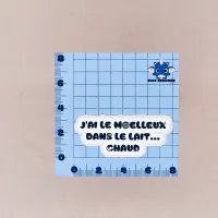Sticker citation : “J’ai le moelleux dans le lait… chaud.”