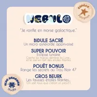 Carte personnage Nebulo de Blue Dragorn - infos créatives et super pouvoir Éclipse lunaire