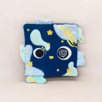 Nebulo – doudou collector étoilé bleu nuit pour bébé fait main France