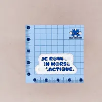 Autocollant citation 'Je ronfle en morse galactique' du personnage Nebulo - sticker original et drôle