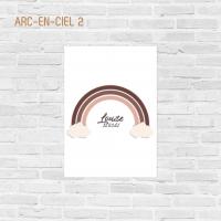 Affiche couleur de naissance Arc en ciel 2 - Atelier Bombus