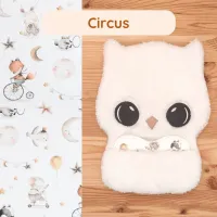 Le doudou qui porte l'odeur de maman Marinette la Chouette et son coussinet cœur Circus