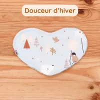 Cœur supplémentaire pour doudou Bee Doux motif Douceur d'hiver