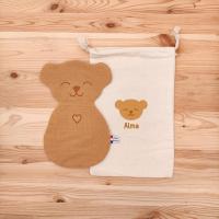 La grande pochette et le doudou Bruce l'Ours