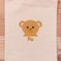 La broderie de la pochette Mouss l'Ours