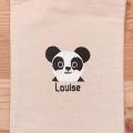 Pochette Brodée Noah le Panda