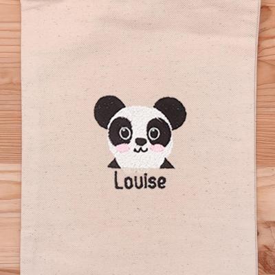 Pochette Brodée Noah le Panda