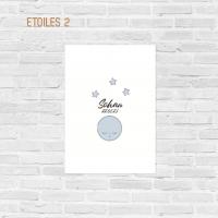 Affiche couleur de naissance Etoiles 2 - Atelier Bombus