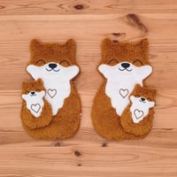 La famille de doudou d'aide à la séparation Grégoire le Renard