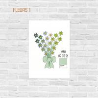 Affiche couleur de naissance Fleurs 1 - Atelier Bombus