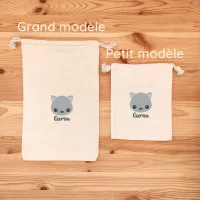 Les pochettes à l'image de notre doudou Garou le Loup