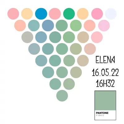 Découvrez comment nous créons la couleur de naissance unique de Elena - 16.05.22 – Atelier Bombus