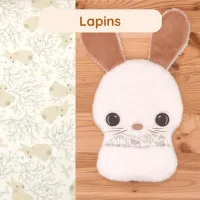 De petits lapins sur son coussinet, Gabin le Lapin est en mode full lapinou pour apaiser bébé avec votre odeur