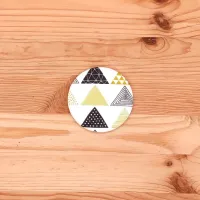 Le miroir de poche avec un tissu motif Triangle