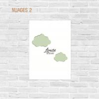 Affiche couleur de naissance Nuages 2 - Atelier Bombus