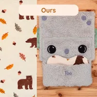 Doudou Tibo le Robot avec coussinet Ours. Idéal pour apaiser bébé grâce à sa douceur et l’odeur maternelle.
