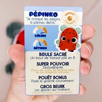 Carte collector de Pépinko – doudou gourmand expert en farniente