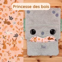 Doudou Tibo le Robot avec coussinet Princesse des Bois. Un doudou poétique qui réconforte bébé avec l’odeur de Maman
