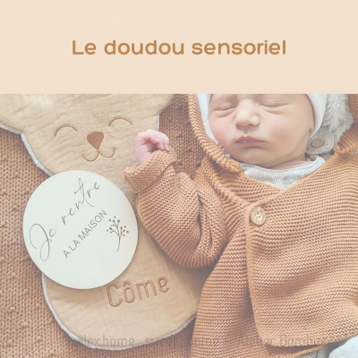 Le doudou sensoriel, le doudou intemporel, souple et facile à manipuler par les plus petites mains - Atelier Bombus